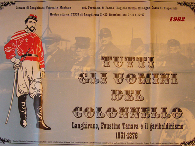 Locandina del 1982 della mostra storica Tutti gli uomini del Colonnello