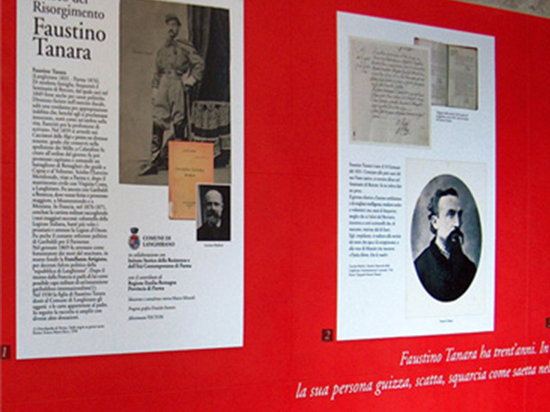Immagine di una delle installazioni che si trovano nel Museo dove si presenta la mostra su faustino tanara